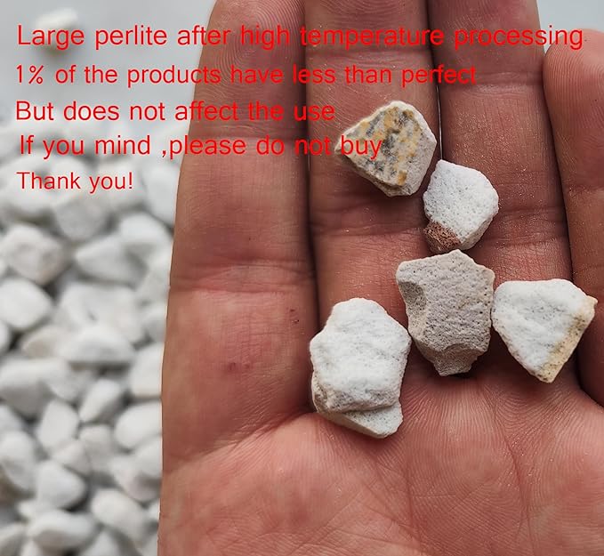 Voulosimi Horticultural Organic Perlite Soil Amendment for Plants and Enhanced Drainage Enhanced,Indoor & Outdoo (20QT, 1/4 inch)