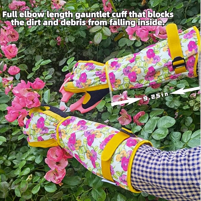 Gardening Gloves for Women and Men, Thorn Proof&Puncture Resistance Garden Gloves,Gauntlet Gloves,Gifts