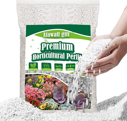 2QT Perlite for Plants Organic Perlite Horticultural Soil Amendment for Indoor & Outdoor Container Plants and Enhanced Drainage Enhanced Growth, Promote Root Growth and Soil Health