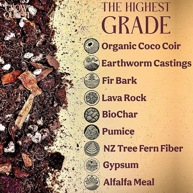 Craft Aroid Potting Mix- Elite Alocasia, Philodendron, Monstera Soil Mix, Chunky, Well Draining Potting Soil for Indoor Plants, All Tropical Plants & Houseplants, Synthetic & Peat Free 2QT