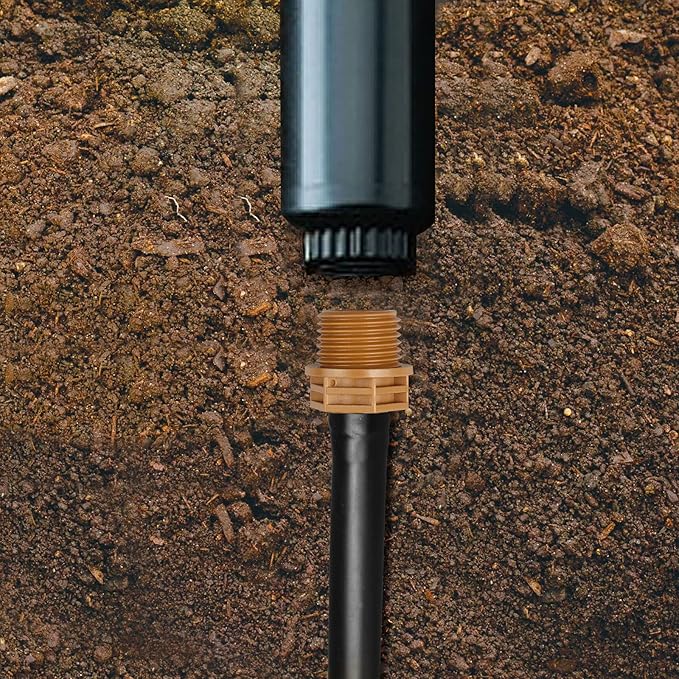 1/2 Inch Threaded Drip Irrigation Male Adapter:Drip Irrigation Universal PVC Adapter 1/2" Male Pipe Thread (MNPT) x 1/2" Barb Coupling Swing Pipe Irrigation Fittings (10 Pack)