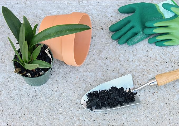 Horticultural Charcoal for Indoor Plants (30 Quarts), Hardwood Soil Additive for Orchids, Terrariums, and Gardening