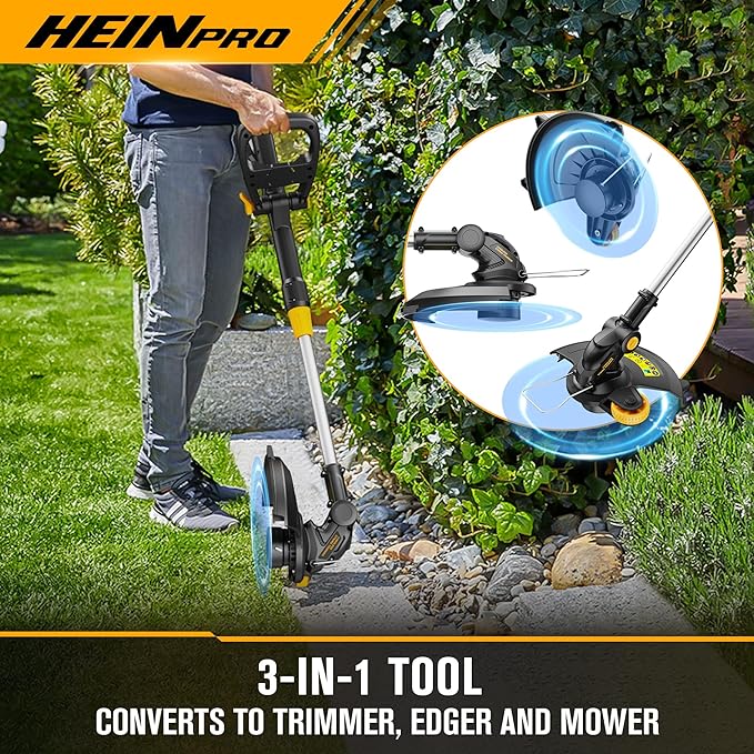 Cordless String Trimmer Compatible with Dewalt 20V MAX Battery, 12-Inch Weed Wacker Cordless Auto Line Feed,Electric Weed Eater Battery Powered Grass Trimmer w/6 Line Spools(Tool Only)