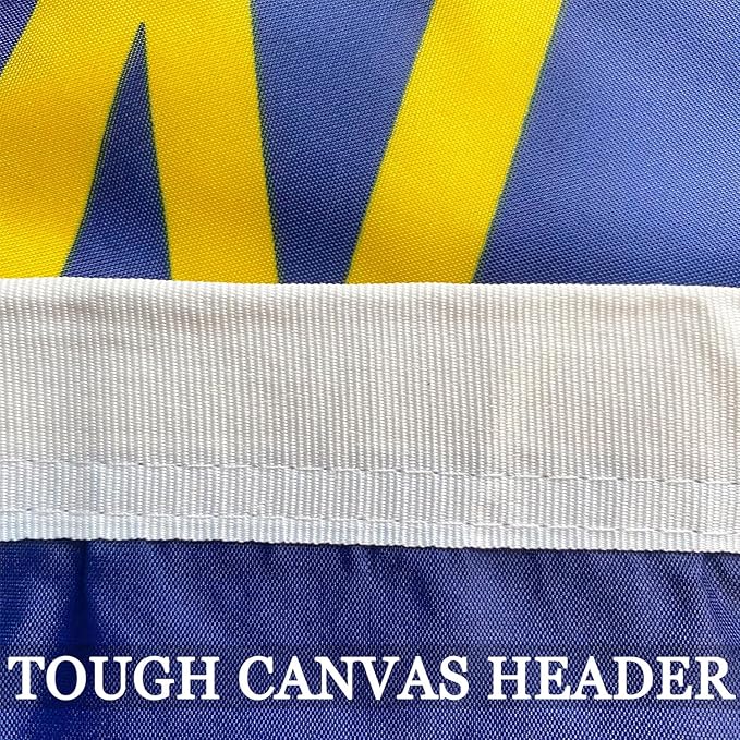 North Carolina State Flag 3x5 Double Sided- 3Ply 240D 4 Rows Stitched- North Carolina Republic Flag- UV Fade Resistant With Canvas Header & 2 Brass Grommets- Double Sided North Canrolina Sates Flags