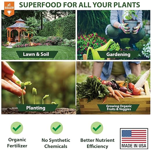 Professional Grade Organic πππ₯-πππ Growing Fertilizer Concentrate: Calcium, Magnesium, Iron & Micronutrients Supplement for Plant Deficiencies (9-0-0 NPK) - 32oz Bottle (Quart)