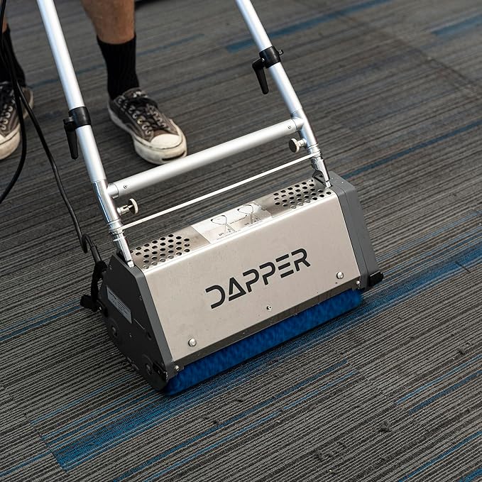 14" Counter-Rotating Brush (CRB) Carpet & Hard Floor Cleaning Machine – 450 RPM, Quiet 53 dBA, Compact 41 lb Commercial Scrubber – Ideal for Offices, Hotels & Small Spaces