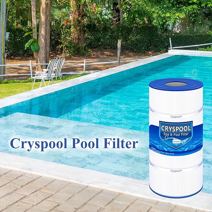 Cryspool® 07031 Filter Compatible with CCP240, R173572, Quantum-240, 178569, C-7469, PCC60, Ultral-A4, FC-1975, 4×60 Sq. Ft Pool Filter Cartridge, 4 Pack