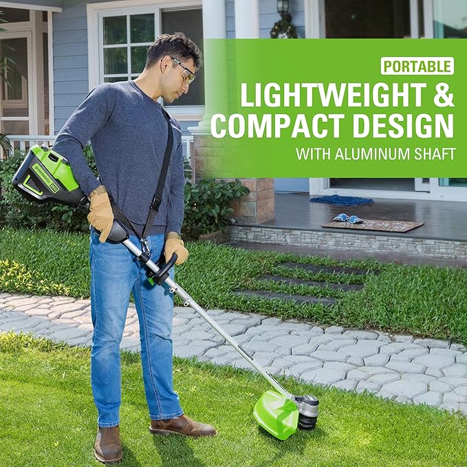 Greenworks 80V 16-Inch Brushless String Trimmer (Gen 2), Battery and Charger Not Included