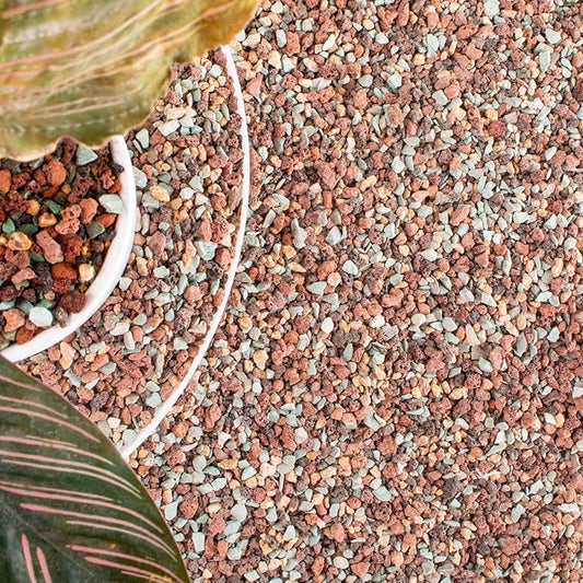 18lb Mix Lava Rocks for Plants in Door -Gravel Pebbles for Bonsai Succulent Cactus Potting Soil and Vase Fillers, Fairy Gardening,Top Dressing