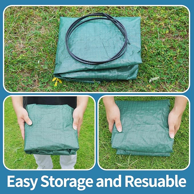 Reusable Leaf Bags, Tear-resistant & Reusable Lawn Bags, Yard Waste Bags, 72 Gal, 6 Pack
