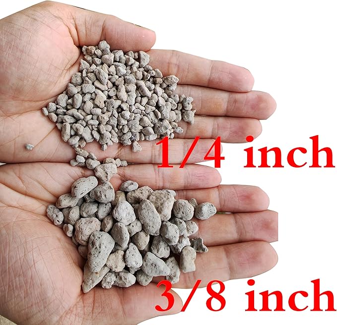 Voulosimi Garden Pumice Rock Horticultural Cactus Bonsai Succulent Soil Additive for Plants, Landscaping, Vase Fillers (1/4 inch, 6 LB)