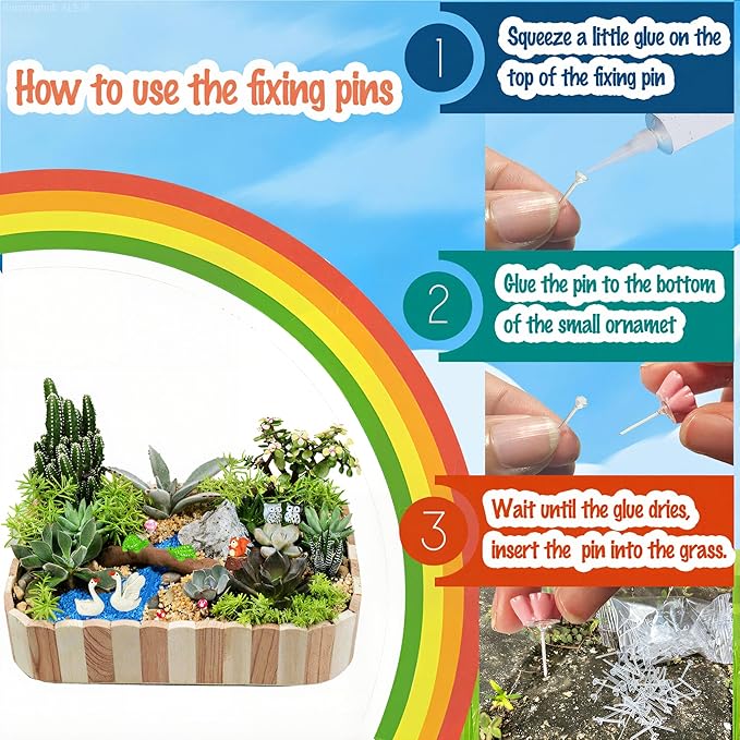 Mini Fairy Garden Accessories 103 PCS Mini Resin Animals for Terrarium Decor Bulk Miniature Garden Accessories for Potted Landscape and Dollhouse Fairy Garden Kit for Outdoor Decor