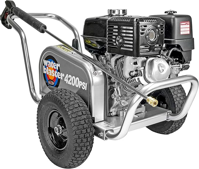 Simpson Cleaning 4200 PSI Gas Pressure Washer, 4.0 GPM Power Washer for Commercial Use, Honda Engine, 50-Foot Steel-Braided Hose, Aluminum Water Blaster, 49-State (ALWB60827)