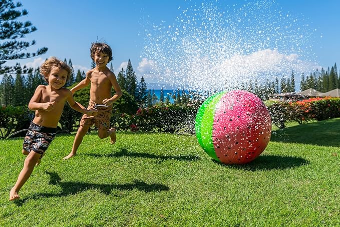 Poolcandy Giant Watermelon Beach Ball Sprinkler