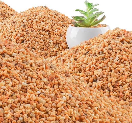 45LB Aquarium Gravel Mix Rocks for Succulent,Cactus Bonsai DIY, Gravel for Terrarium, Fairy Gardening, Top Dressing (6mm-8mm)