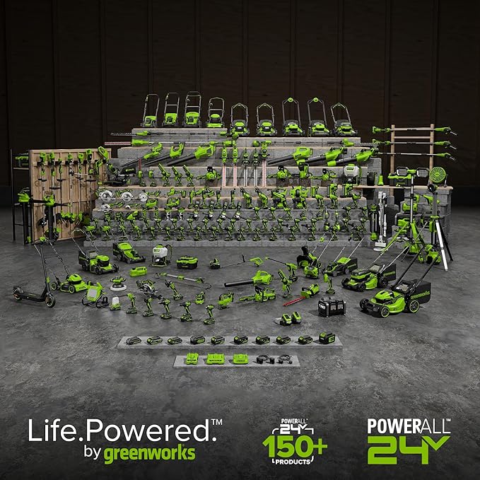 Greenworks 24V 6in BL Pruning Saw w/Auto Oiler, (1) 2.0Ah Battery & 2A Adapter Charger