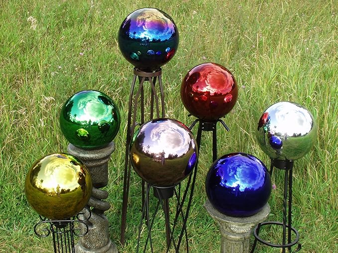 Echo Valley 8106 10-Inch Glass Gazing Globe, Arco Iris