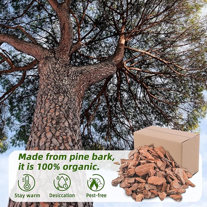 18 Quart Organic Big Size Orchid Bark for Plants, Root Development of Orchid Plants and Garden Soil Amendment…