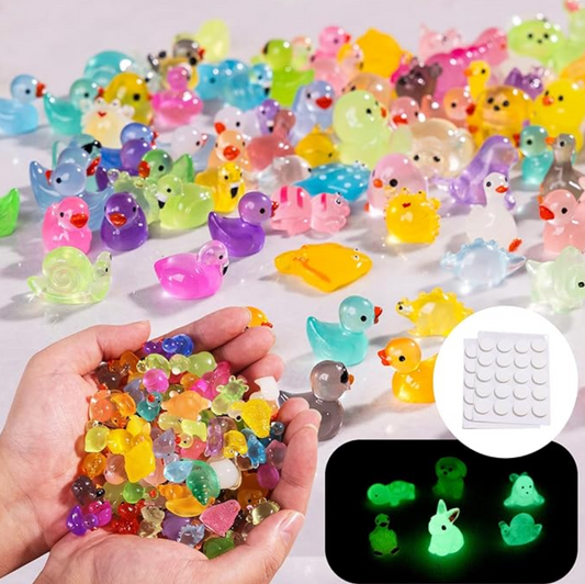 Uncover the Magic: Tiny Glow-in-the-Dark Resin Animals for Your Miniature Worlds