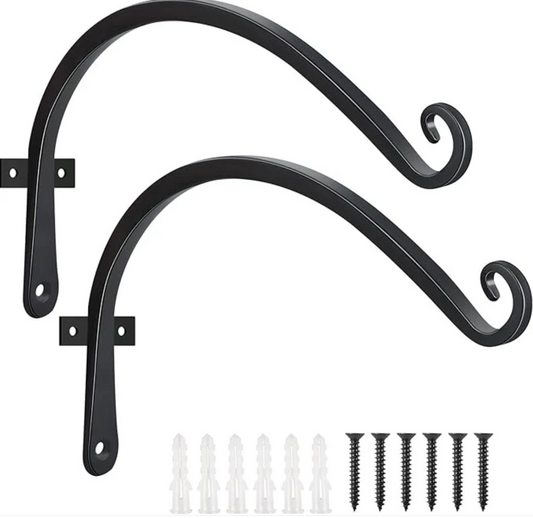 Elevate Your Decor: FEED GARDEN 12-Inch Hanging Plant Brackets (2-Pack)