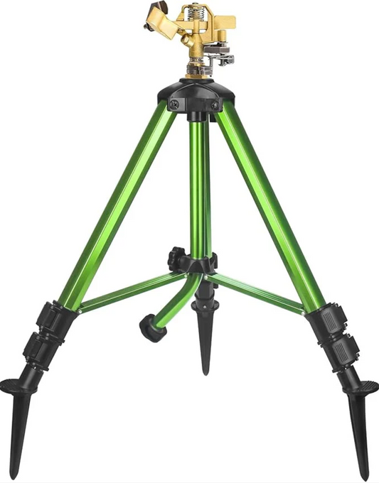 Maximize Watering: Efficiently Cover Large Areas with Triumpeek Impact Sprinkler on Tripod Base