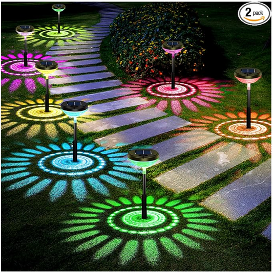 Brighten Your Outdoors: Effortless Illumination with Bright Pathway Lights (2 Pack)