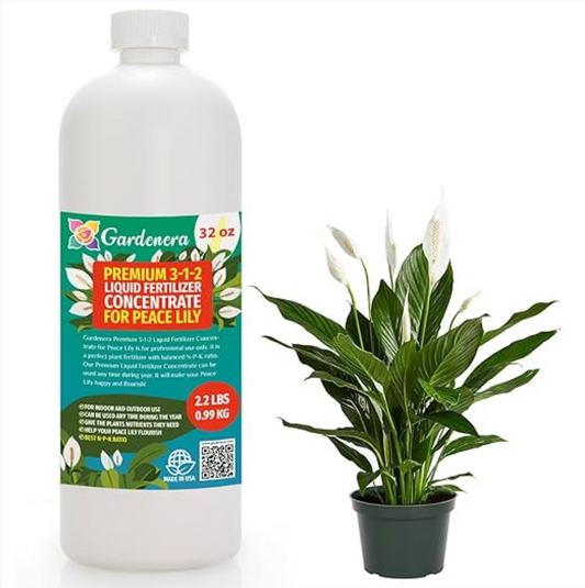 The Secret to Luscious Blooms: Premium Liquid Peace Lily Plant Fertilizer
