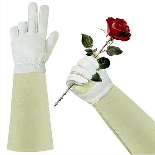 Ultimate Protection: The HLDD HANDLANDY Long Sleeve Leather Gardening Gloves
