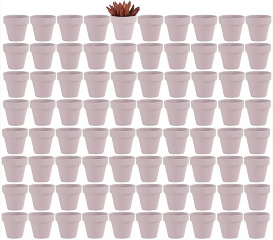 A Pop of Pink: The Adorable Yishang 2-Inch Small Terracotta Pots