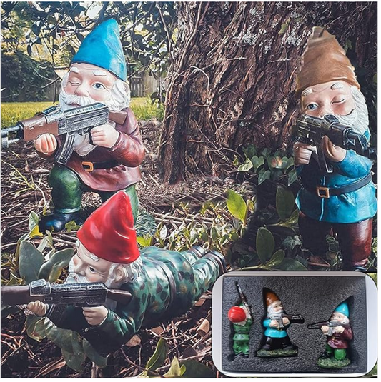 A Roaring Good Time: The Funny and Fully Armed Garden Gnomes with Guns