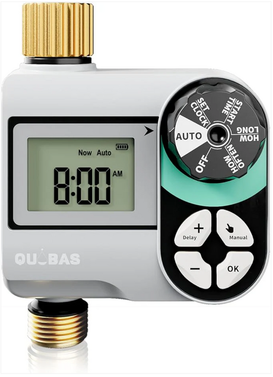 Smart Watering: Effortless & Efficient Garden Hydration with Programmable Hose Timer with Brass Inlet & Outlet