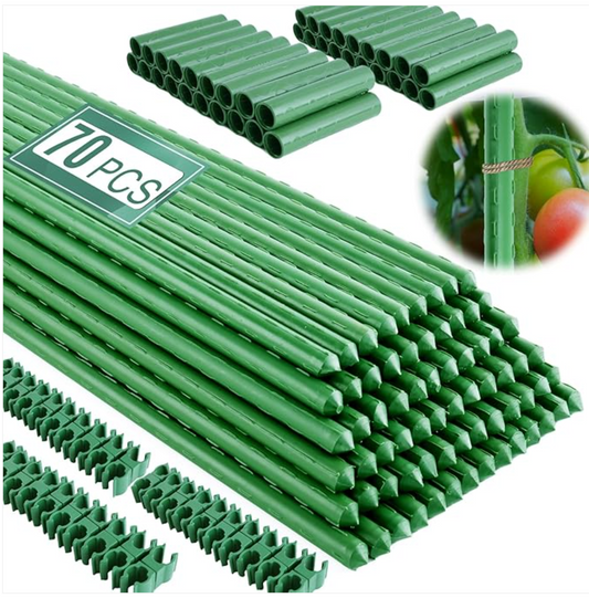 Custom Support and Durability: The Fabulas Garden Stakes 16 Inch 70 Pack for All Your Plant Needs!