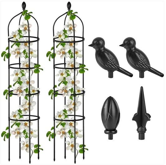 Elevate Your Garden: Miuwauer 6 Ft Garden Obelisk Trellis for Climbing Plants!