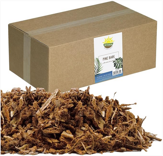 Transform Your Containers with Soil Sunrise 100% Natural Pine Bark Mulch Nuggets!