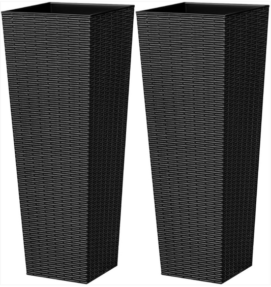 Define Your Outdoor Space with the Greesum Large Tall Planters (Set of 2)!