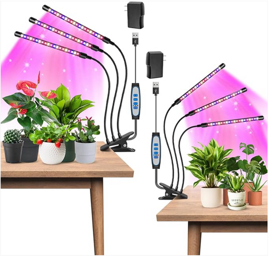 Ultimate Plant Care: Garpsen LED Grow Light with Full Spectrum and Extended Timer!