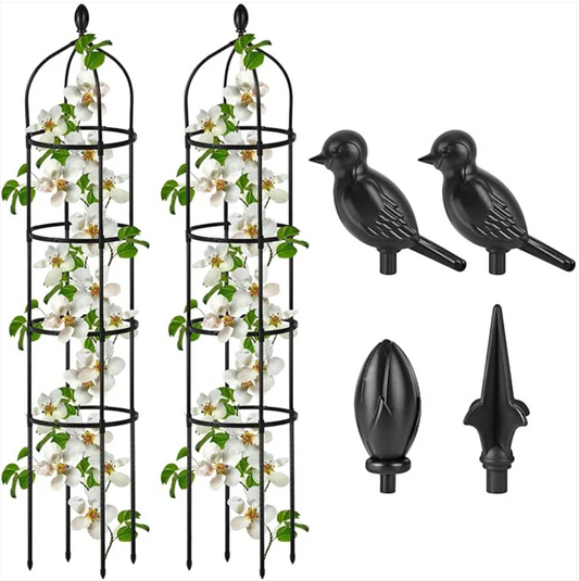 Elevate Your Garden: Miuwauer 6 Ft Garden Obelisk Trellis for Climbing Plants!