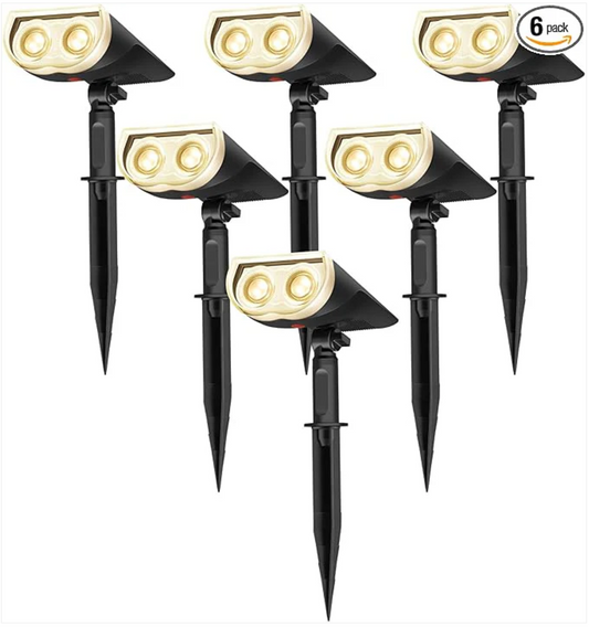 Shine a Spotlight: Linkind StarRayS Solar Lights Outdoor (6 Pack) for Landscape Beauty!
