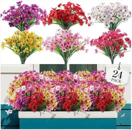 The Ultimate Color Splash: Why 24 Bundles Artificial Flowers Are Your Garden's Best Friend
