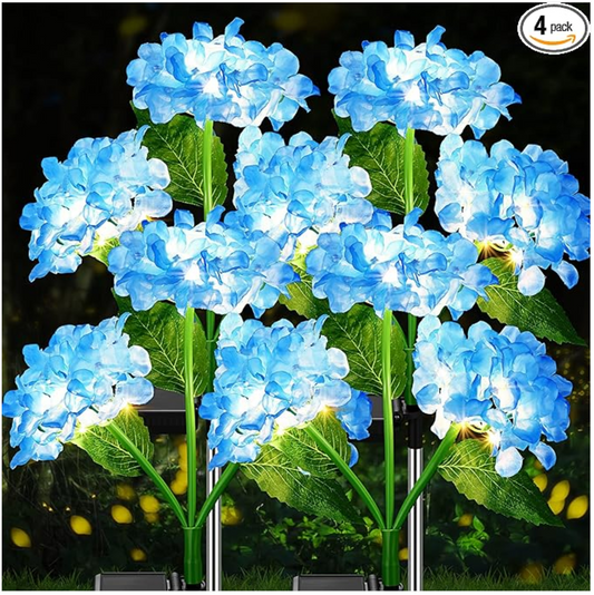 Endless Blooms and Effortless Glow: Introducing the Treela Solar Hydrangea Flower Lights