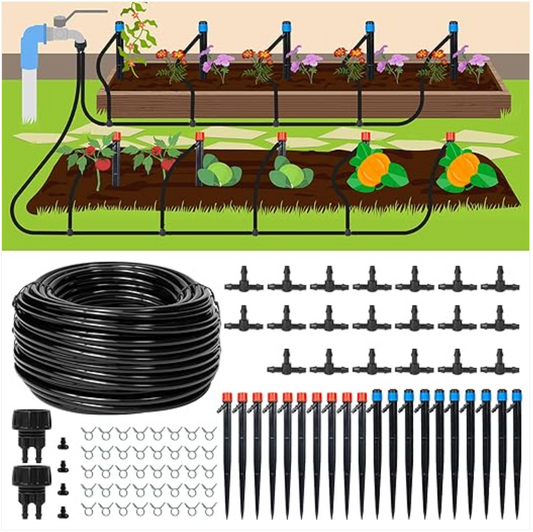 Water Smarter, Not Harder: The Power of the 110ft Drip Irrigation System Kit