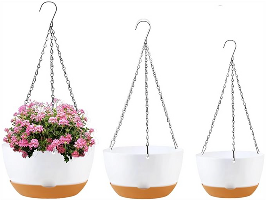 Water Smarter: Achieve Lush, Low-Maintenance Greenery with Self-Watering Hanging Planters