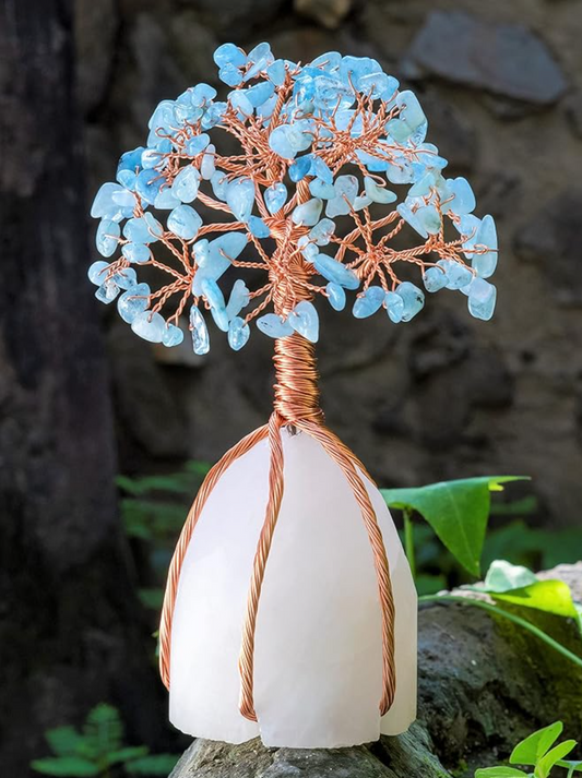 Ocean Energy at Home: The Aquamarine Gemstone Tree of Life