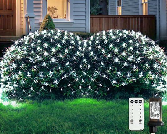 Instant Elegance: Revolutionize Your Outdoor Decor with JMEXSUSS Net Lights