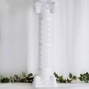 Efavormart 4 Pillars/Set Venetian Roman Wedding Columns Holds Flower Plates 41" Tall(Height Adjustable)
