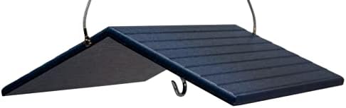 JCs Wildlife Poly Weather Cover - Rain Guard - Hang Bird Feeder or House Underneath for Protection from Rain or Snow - Easy to Clean and Use (Medium, Blue)