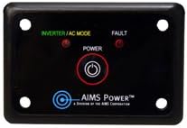 AIMS Power 600 Watt / 1200 Watt Peak Pure Sine Power Inverter 12 Volt DC to 120 Volt AC ETL Listed with Remote