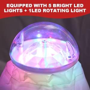 8FT Christmas Inflatables Outdoor Decorations Ugly Sweater Snowman Inflatable Yard Decorations with Rotating LED Christmas Blow-up Yard Decorations for Outdoor Indoor Lawn Garden