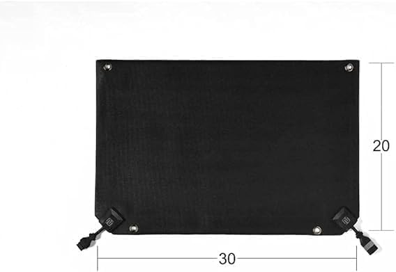 HeatTrak Heated Snow Melting Mat with Power Unit - Heated Outdoor Mats for Walkways - Electric Snow Melting Mats for Decks and Sidewalks - No-Slip Snow and Ice Melt Heated Sidewalk Mat (20” x 30")