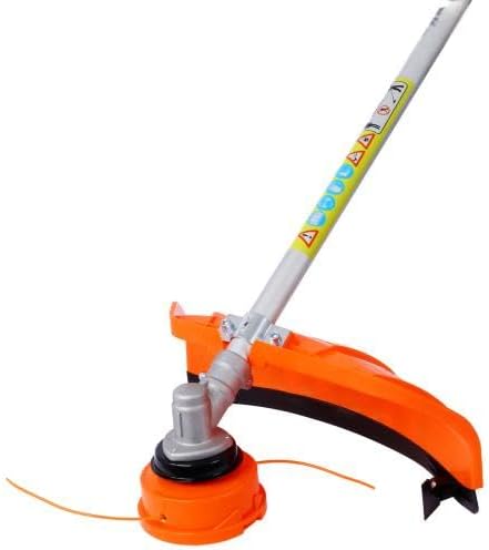 【LuckyNote】 52cc Weed Eater/Wacker Gas Powered, 2 in 1 String Trimme,with 10'' Brush Cutter,Rubber Handle & Shoulder Strap Included,73.5-Inch Length